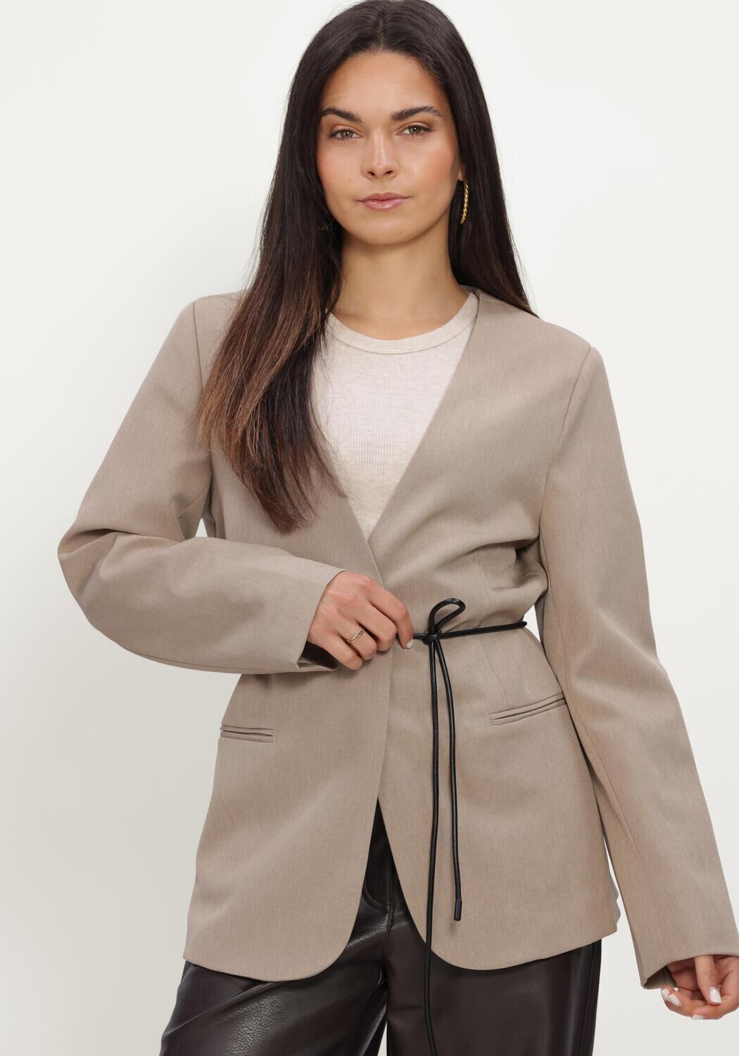 Grijze YDENCE Blazer BLAZER LEXIE - large