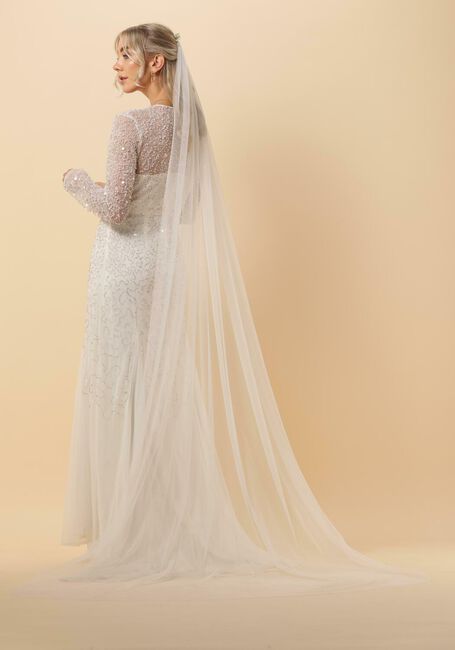 Witte Y.A.S. Bruidsmode YASVANESSA LS MAXI TRAIN DRESS - CELEB - large