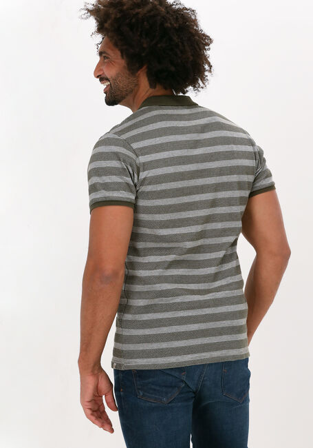 Groene DSTREZZED Polo POLO S/S BRICK STRIPE - large
