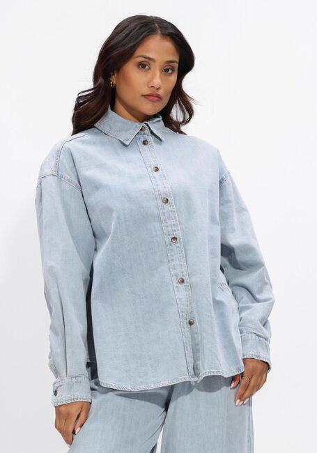 Blauwe WITHBLACK Blouses WBLFRANCISCA LS DENIM SHIRT - large