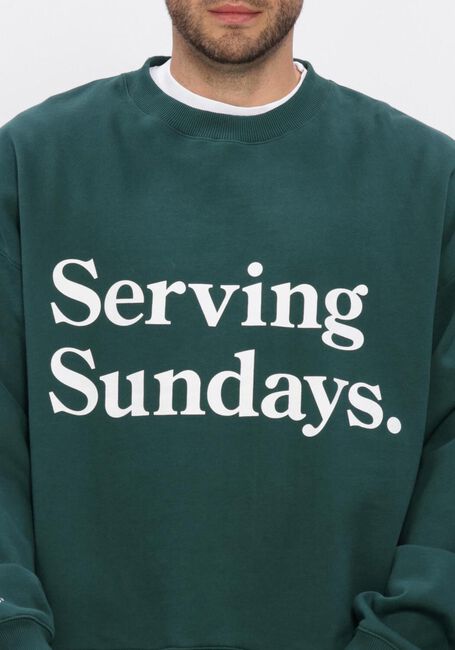 Groene POCKIES Sweater OVERSIZED SUNDAYS CREW - large
