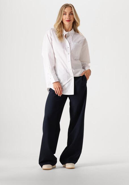 Donkerblauwe CO'COUTURE Pantalon VOLA LONG WIDE PANT - large