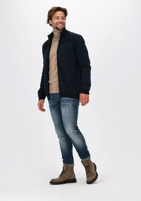 Donkerblauwe VANGUARD Vest ZIP JACKET COTTON BONDED MELAN - large