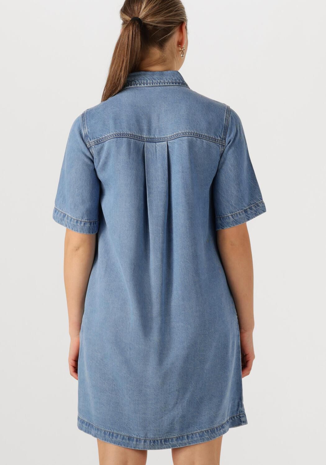 OBJECT Dames Jurken Objframe 2 4 Re Denim Dress Blauw
