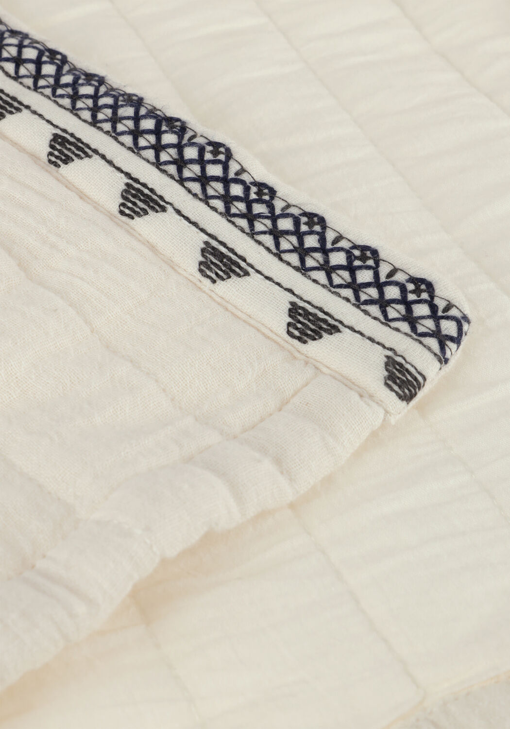 Witte INDIAN BLUE JEANS Gilet SLEEVELESS EMBROIDERY VEST - large