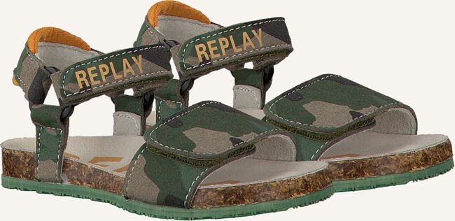 Groene REPLAY Platte sandalen HARRICANE CAMO Groene REPLAY Platte sandalen HARRICANE CAMO - large