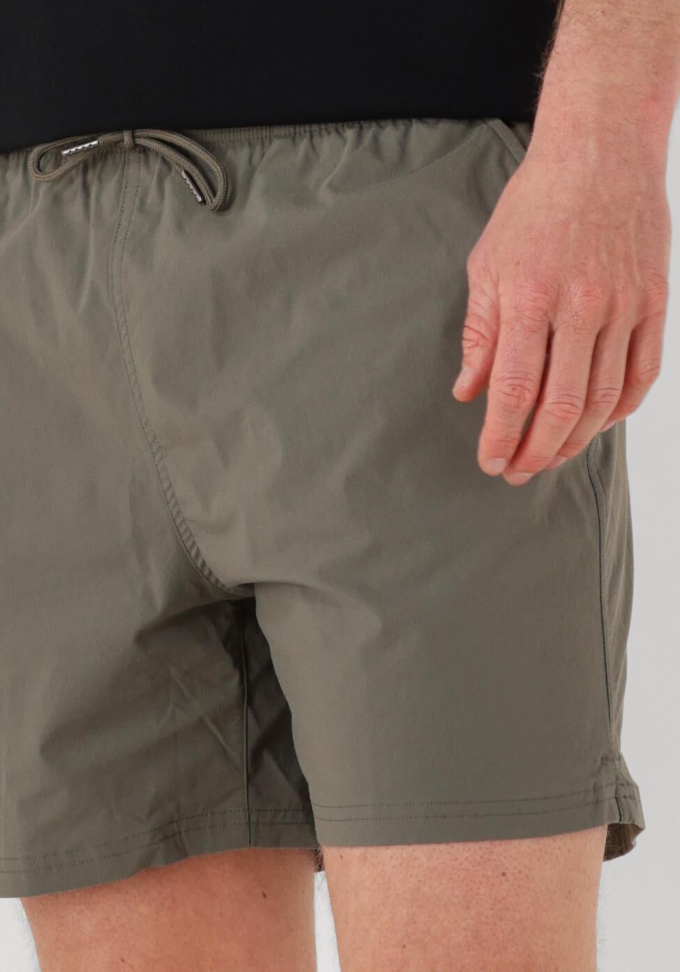 PROFUOMO Heren Zwembroeken Swimshort Solid Olijf