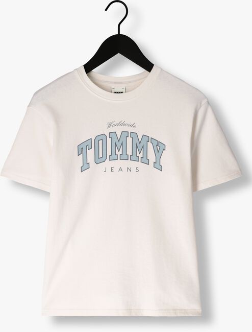 Witte TOMMY JEANS T-shirt TJW RLX VARSITY LUX TEE - large