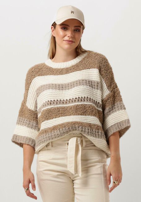 Multi SUMMUM Trui BOXY SWEATER MULTI YARN MIX KNIT - large