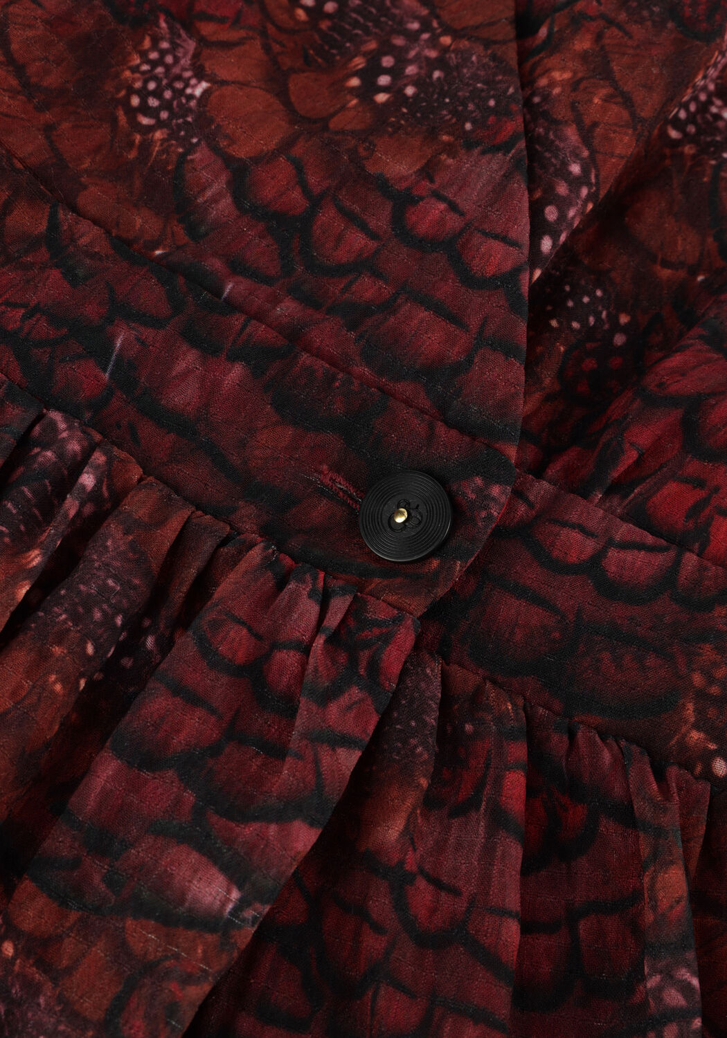 Bordeaux SCOTCH & SODA Mini jurk WRAP MINI DRESS - large