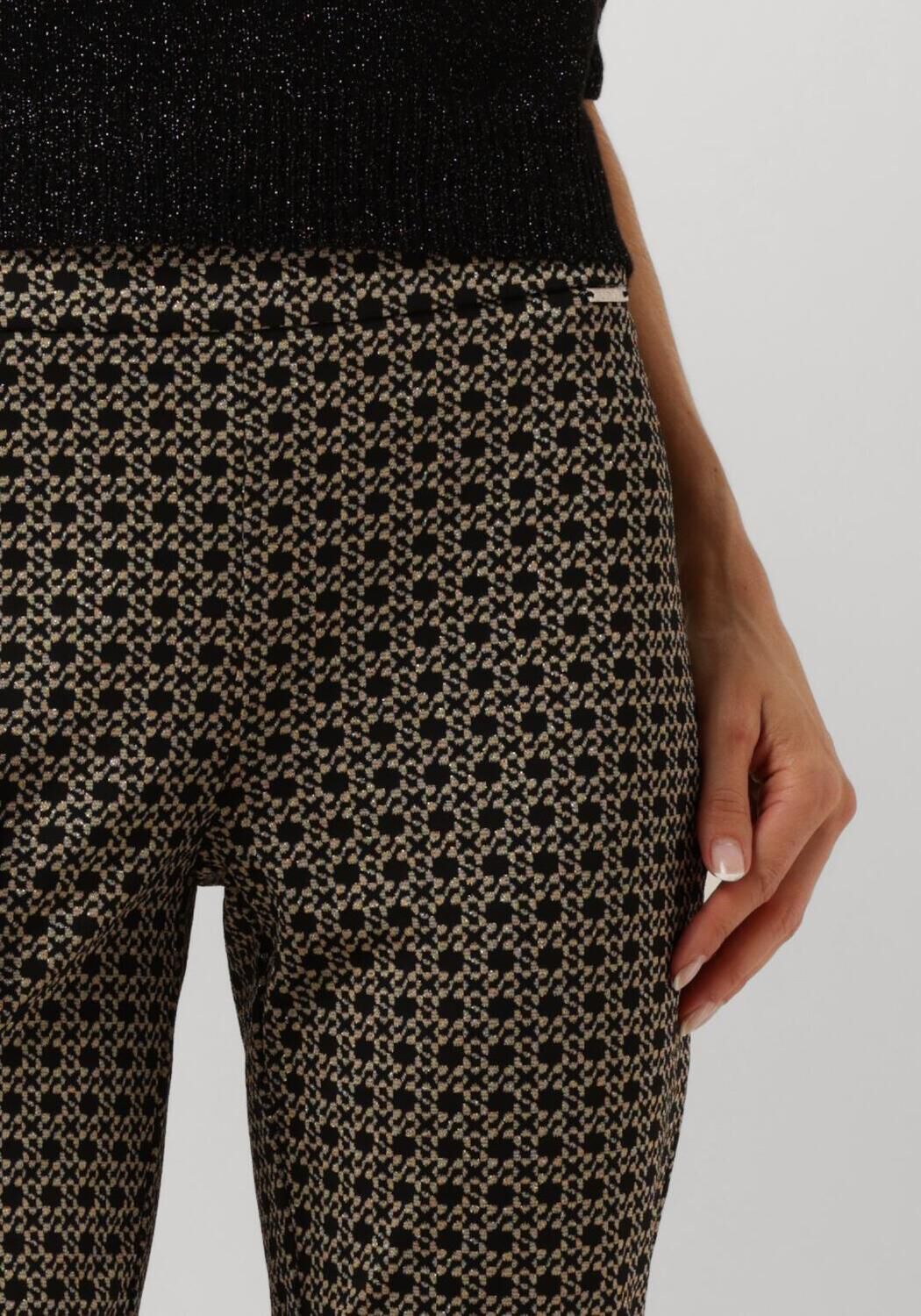 LIU JO Dames Broeken Pant. Punto Milano J Zwart