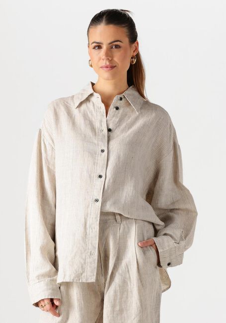 Creme WITHBLACK Blouses WBLWILLOW LS SHIRT - large