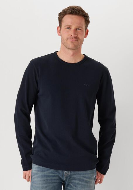 Donkerblauwe BOSS ORANGE Trui TEMPESTO - large