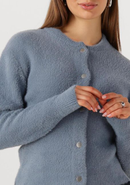 Blauwe JANSEN AMSTERDAM Vest CLOE VEST P 205 PRESSBUTTONS - large