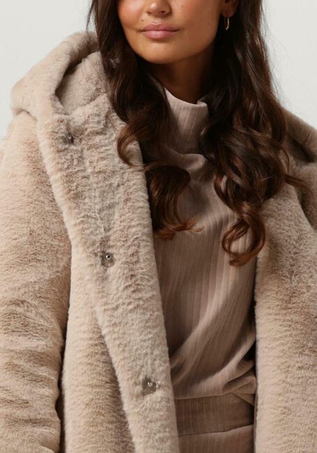 Ecru MOSCOW Faux fur jas 08-08-NADJANA-1 - large