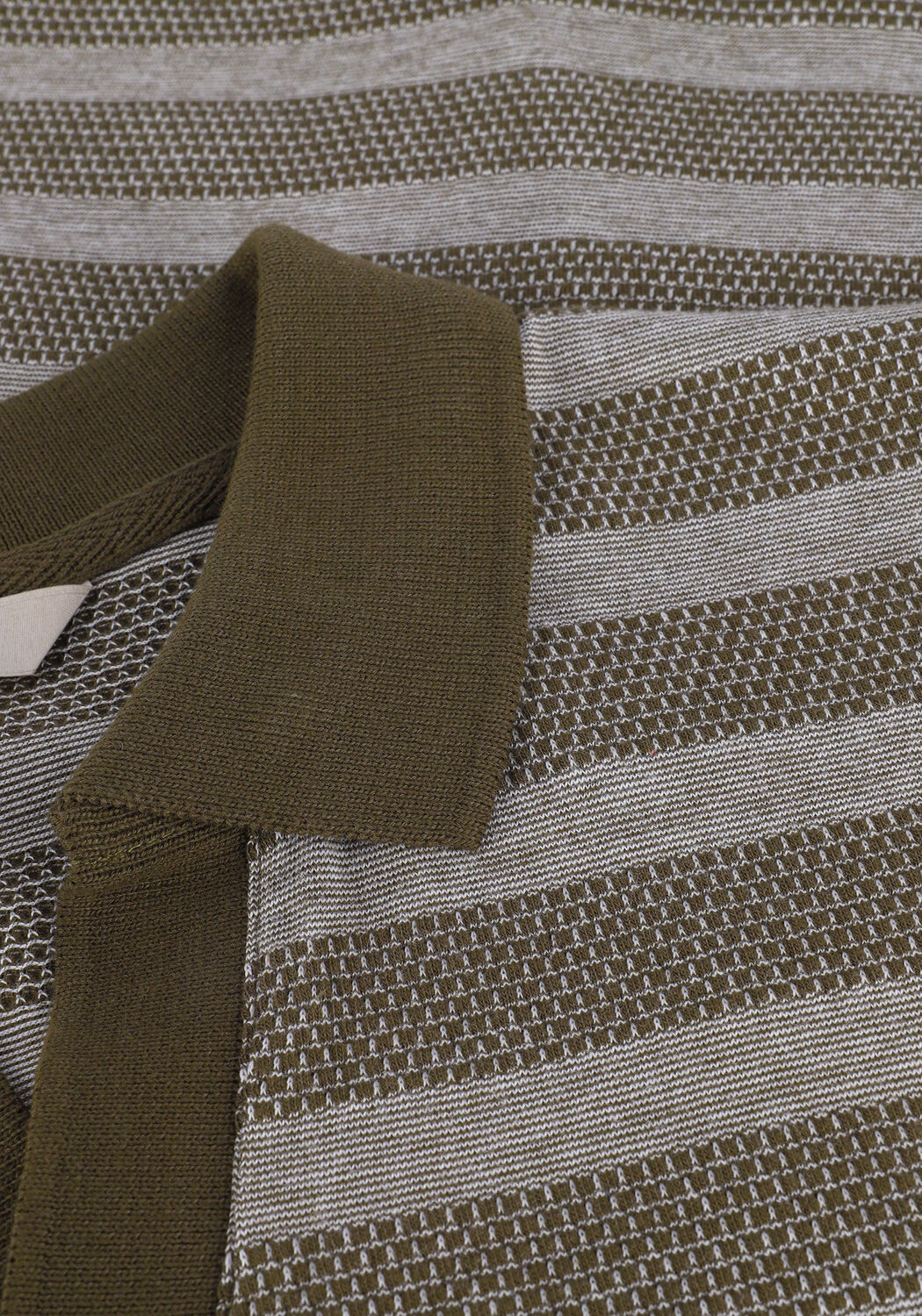 Groene DSTREZZED Polo POLO S/S BRICK STRIPE - large