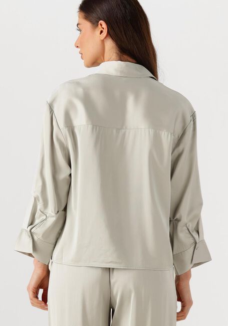 Lichtgrijze WITHBLACK Blouses WBLPADDIE SATEEN SHIRT - large