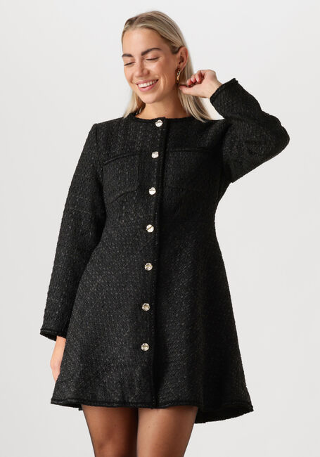 Zwarte Y.A.S. Mini jurk YASMALEA LS DRESS - large