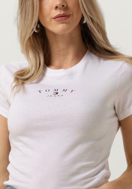 Witte TOMMY JEANS T-shirt TJW SLIM ESSENTIAL LOGO - large