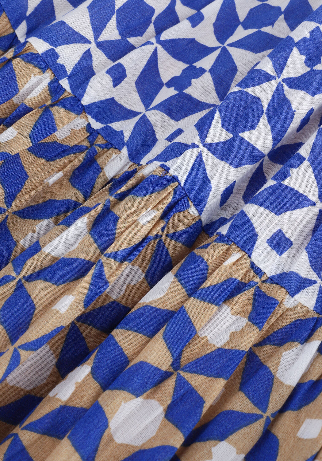 Blauwe LEON & HARPER Maxirok JUICY TC160 TILE - large