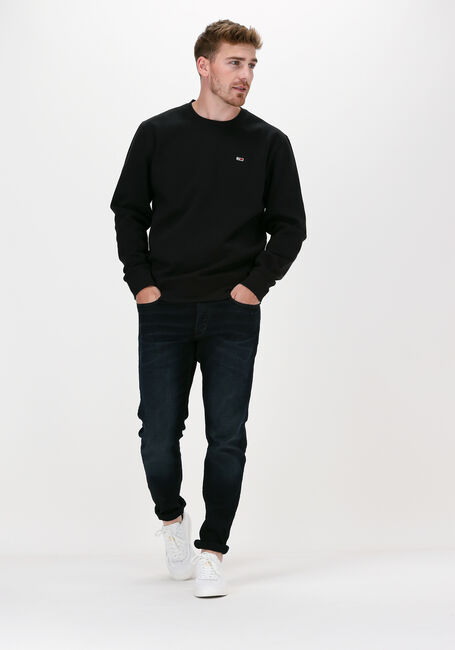 Zwarte TOMMY JEANS Sweater TJM REGULAR FLEECE C NECK - large