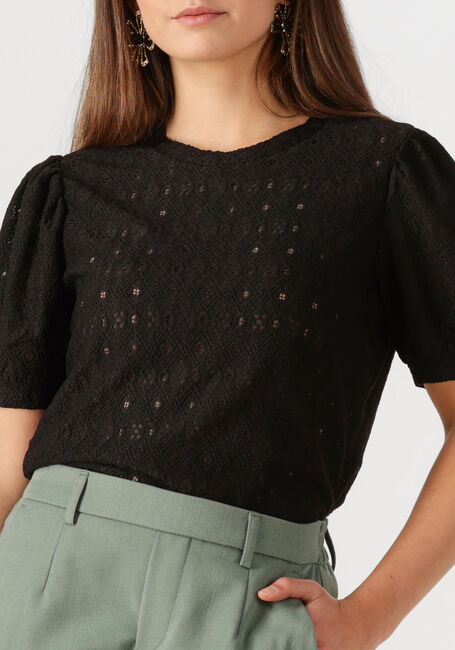 Zwarte OBJECT T-shirt OBJLAILA S/S RE TOP - large