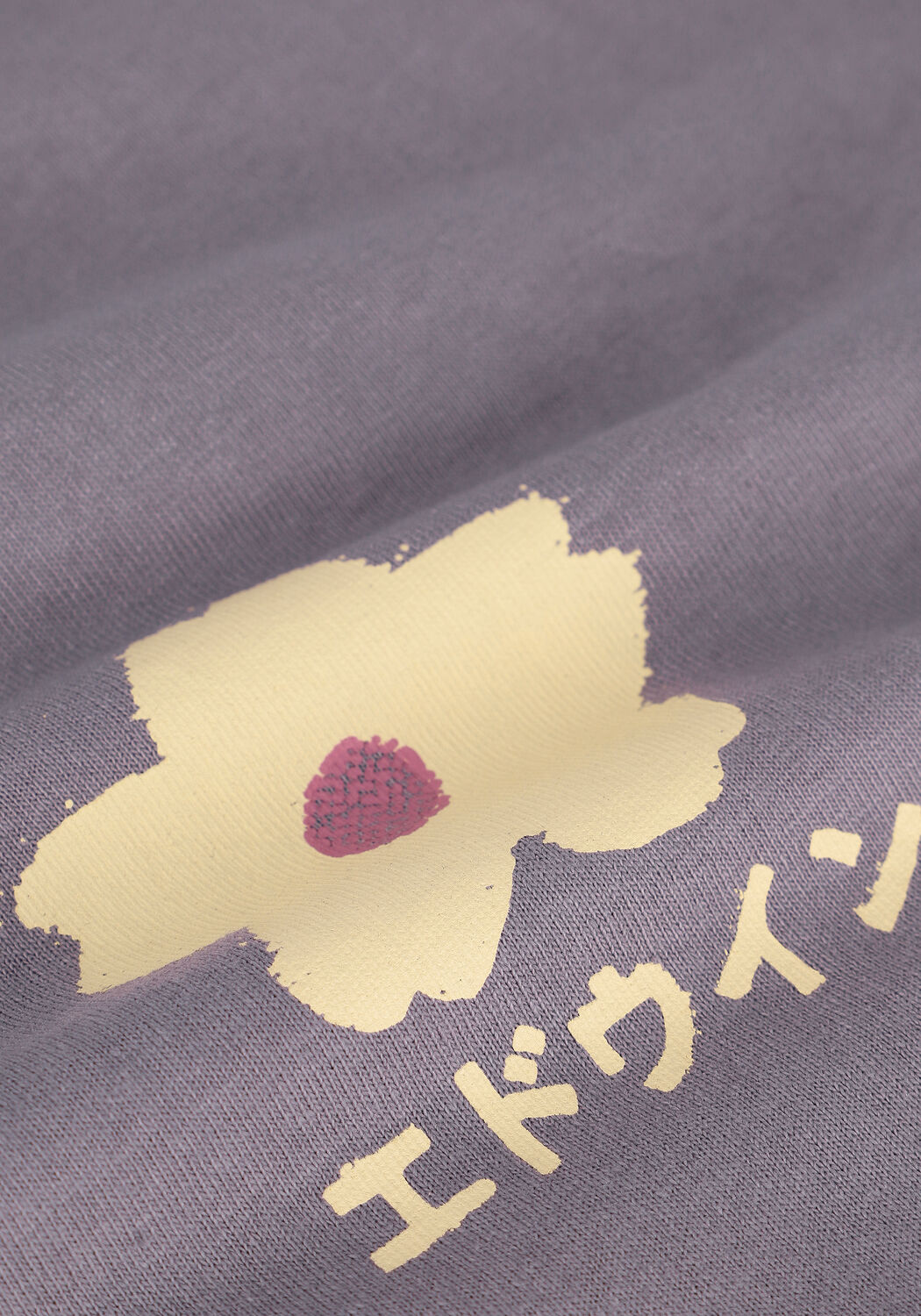 Paarse EDWIN T-shirt HANADOROBO IV NATURAL TS - large