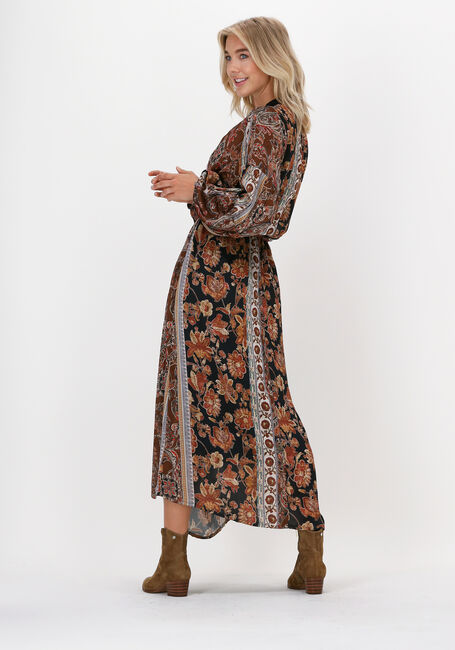 Bruine SUMMUM Maxi jurk DRESS FLOWER PRINT - large