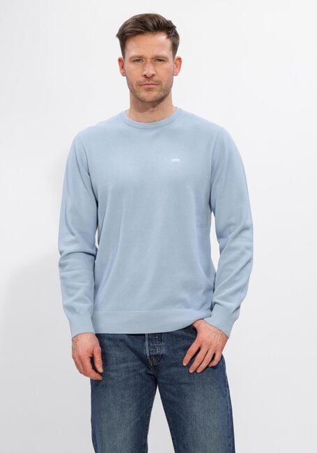 Lichtblauwe LEVI'S Trui LIGHTWEIGHT HM SWEATER RUTABAGA PIQUE - large