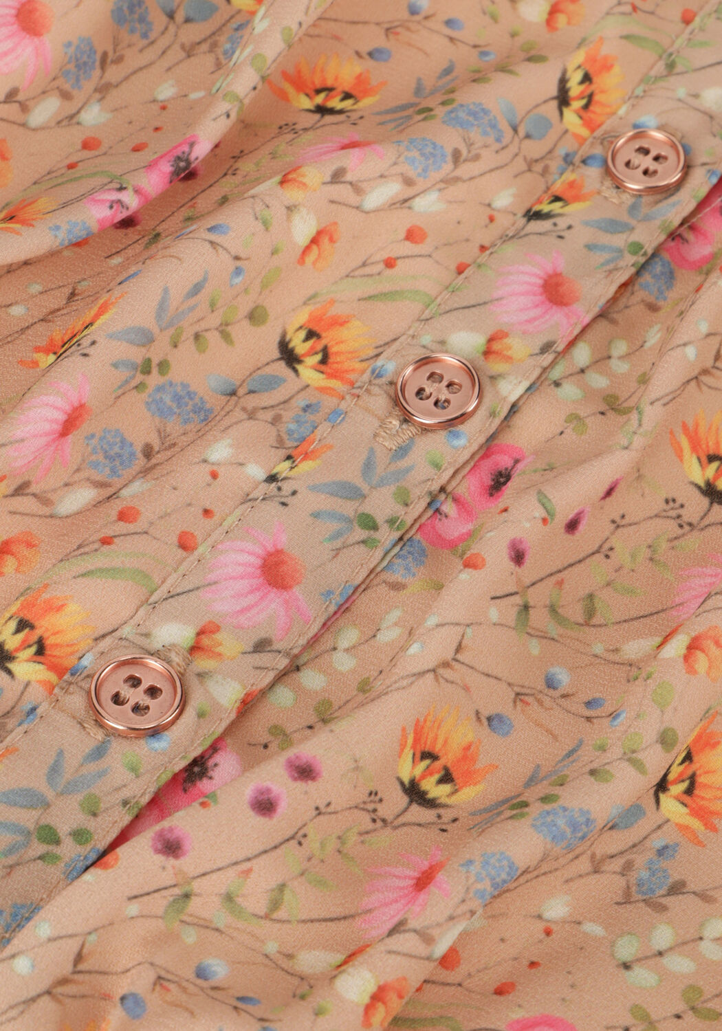 Roze NONO Blouses TOMAS FLORAL CROPPED BLOUSE PUFFED SLEEVE - large