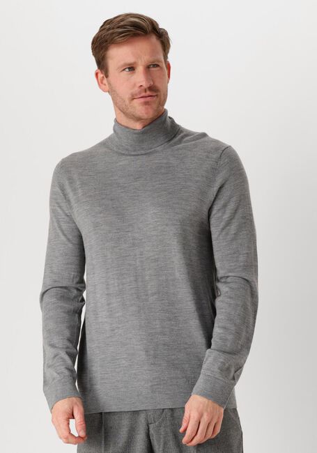 Grijze SELECTED HOMME Coltrui SLHTRAY LS KNIT MERINO ROLL NECK - large