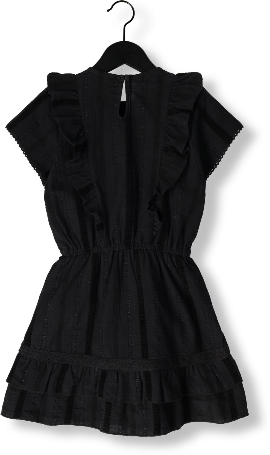 INDIAN BLUE JEANS Meisjes Jurken Ruffle Dress Sparkle Zwart