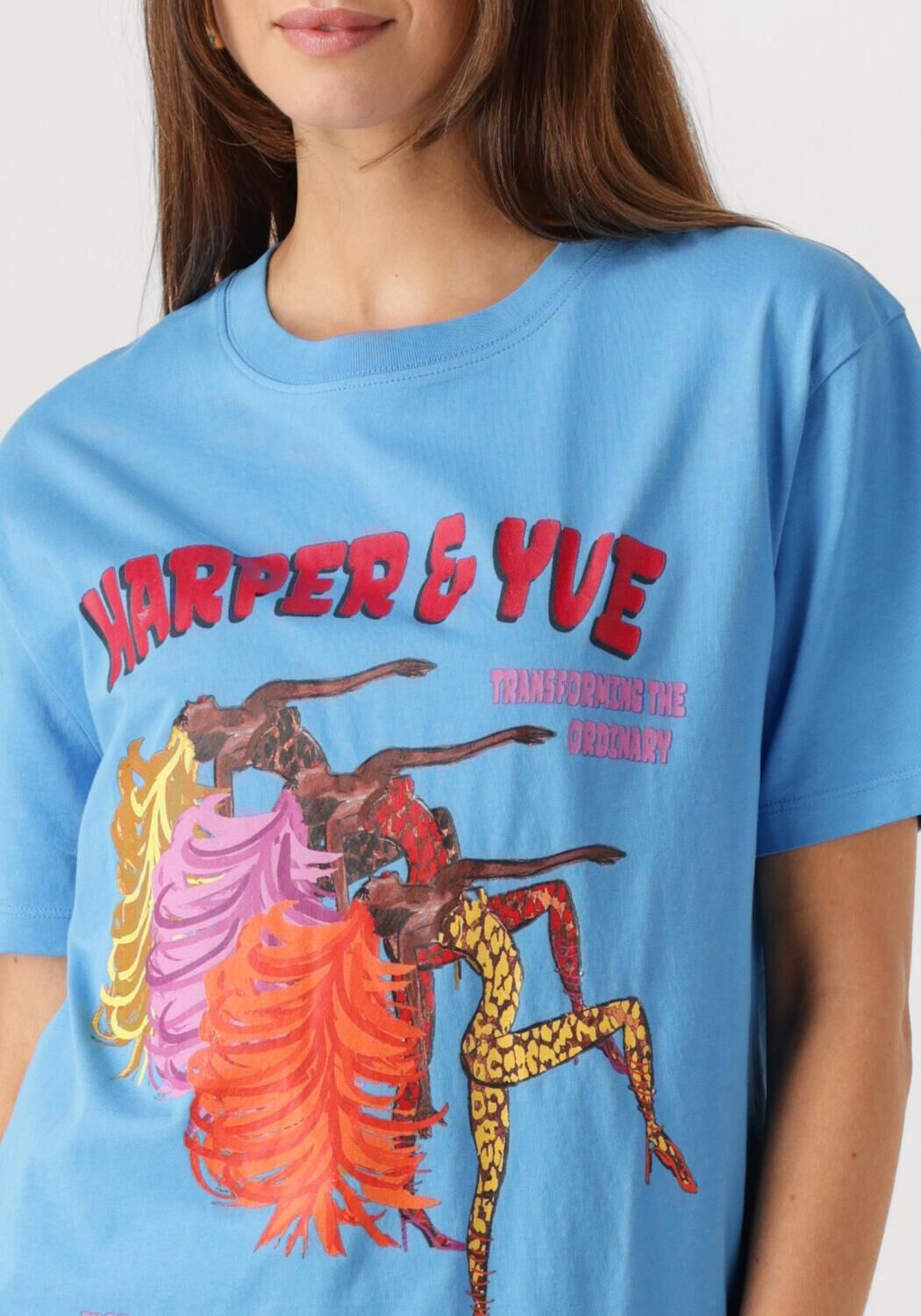 HARPER & YVE Dames Tops & T-shirts Extraordinary-ss Blauw