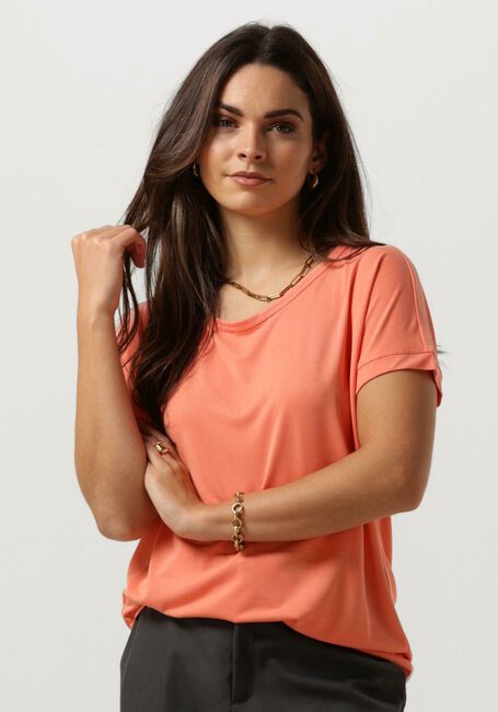 Oranje MSCH COPENHAGEN T-shirt MSCHFENYA MODAL TEE - large