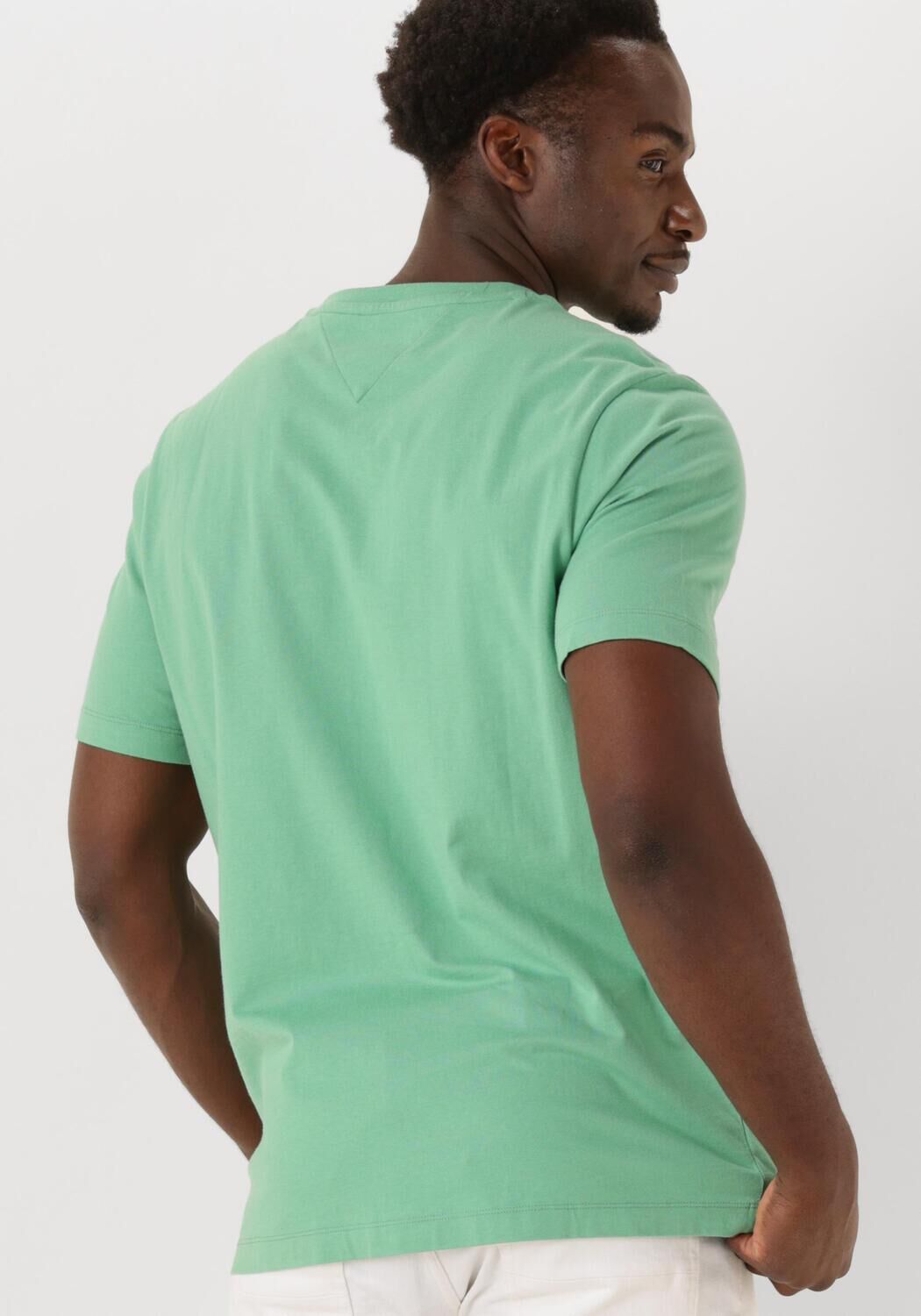 TOMMY HILFIGER Heren Polo's & T-shirts Ess Seasonal Reg Fit Solid Tee Groen