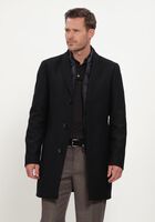 Zwarte STEFANO LAURAN Mantel SL-CASPER
