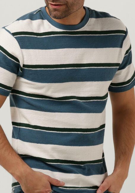 Blauwe ANERKJENDT T-shirt AKKIKKI S/S STRIPE FROTTE - large