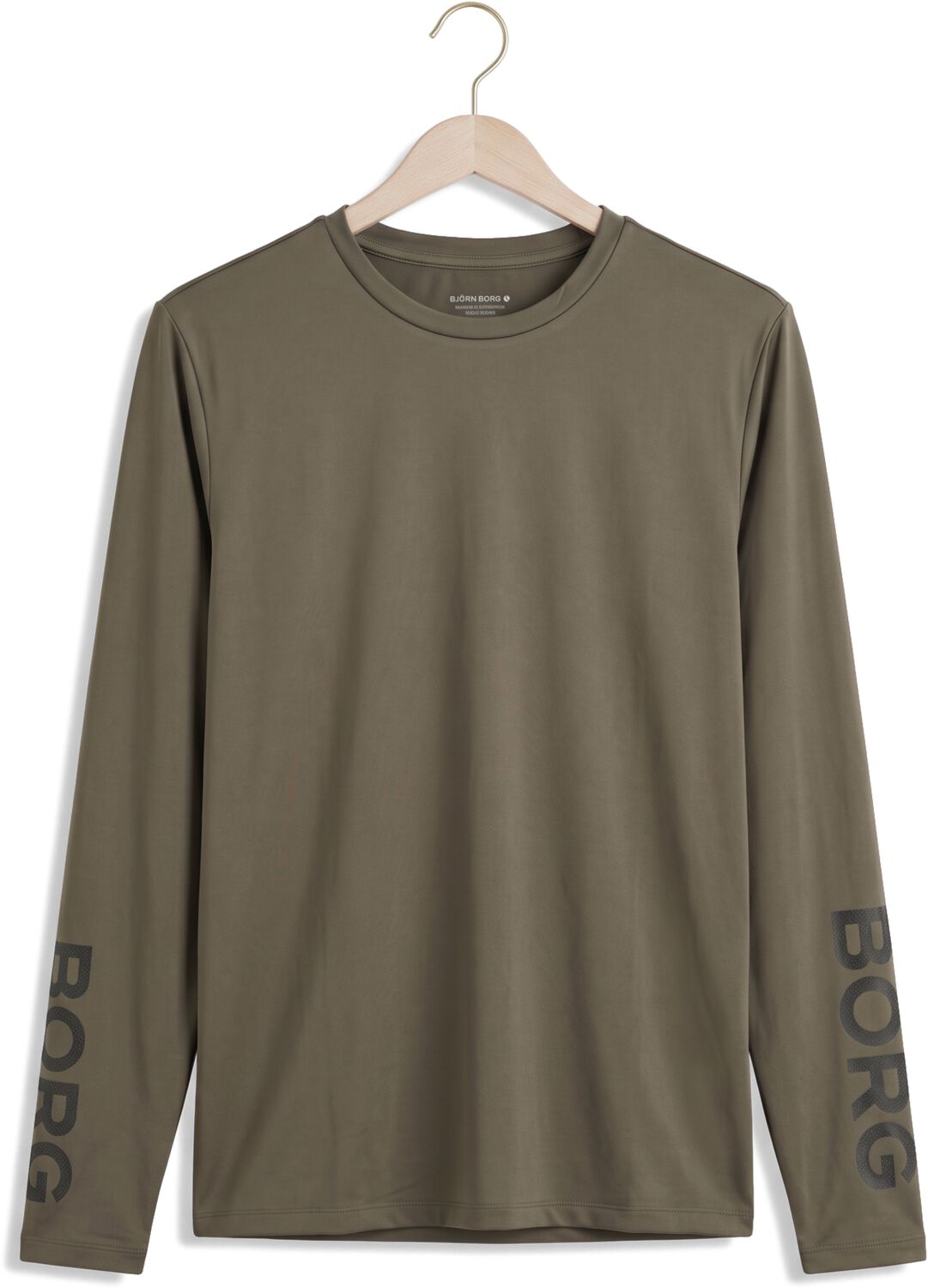 BJORN BORG Heren Polo's & T-shirts Borg Long Sleeve T-shirt Khaki