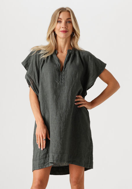 Grijze BY-BAR Mini jurk VINA LINEN DRESS - large