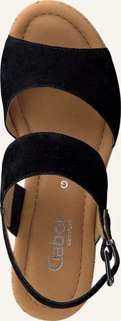 Zwarte GABOR Platte sandalen 777.1 Zwarte GABOR Platte sandalen 777.1 - large
