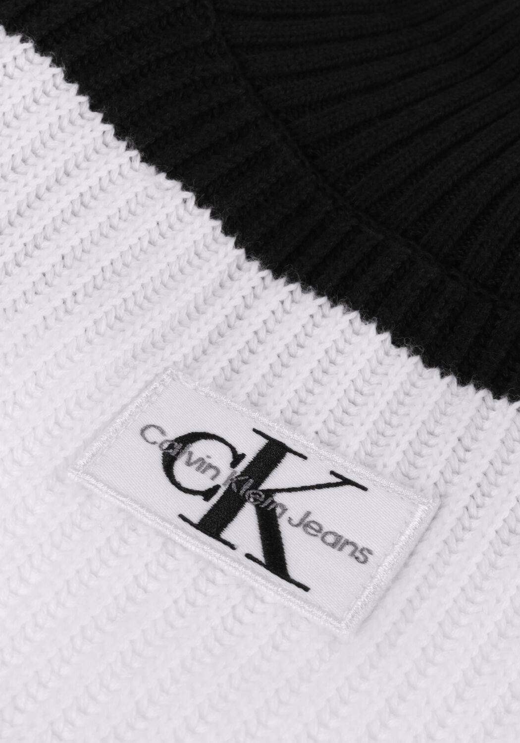 Zwarte CALVIN KLEIN Coltrui LABEL CHUNKY SWEATER - large