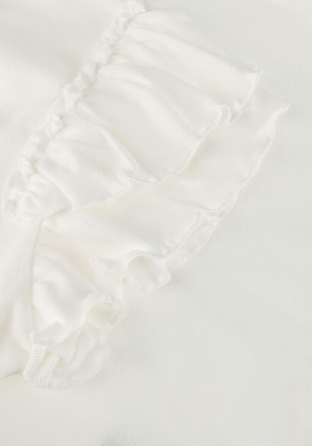 Beige MARMAR COPENHAGEN T-shirt TAVORA FRILL - large