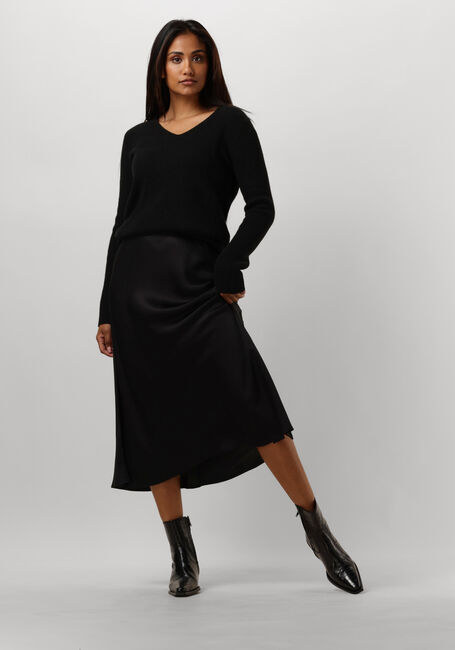 Zwarte RESORT FINEST Trui V-NECK RIB KNIT - large