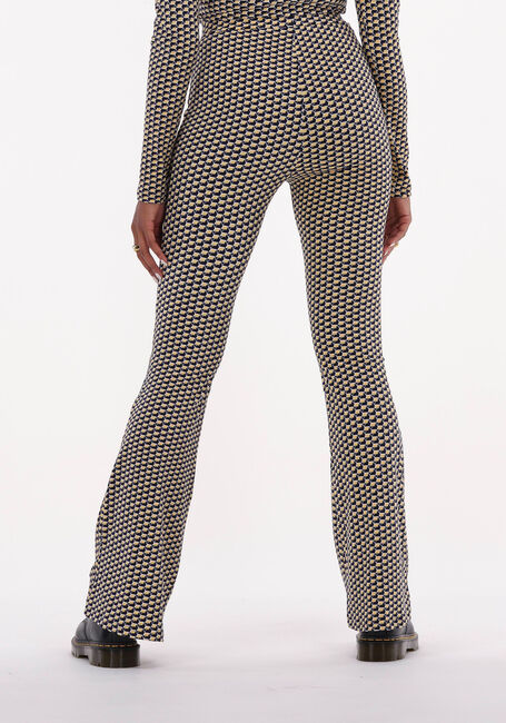 Gele COLOURFUL REBEL Flared broek RETRO GEO PEACHED FLARE - large