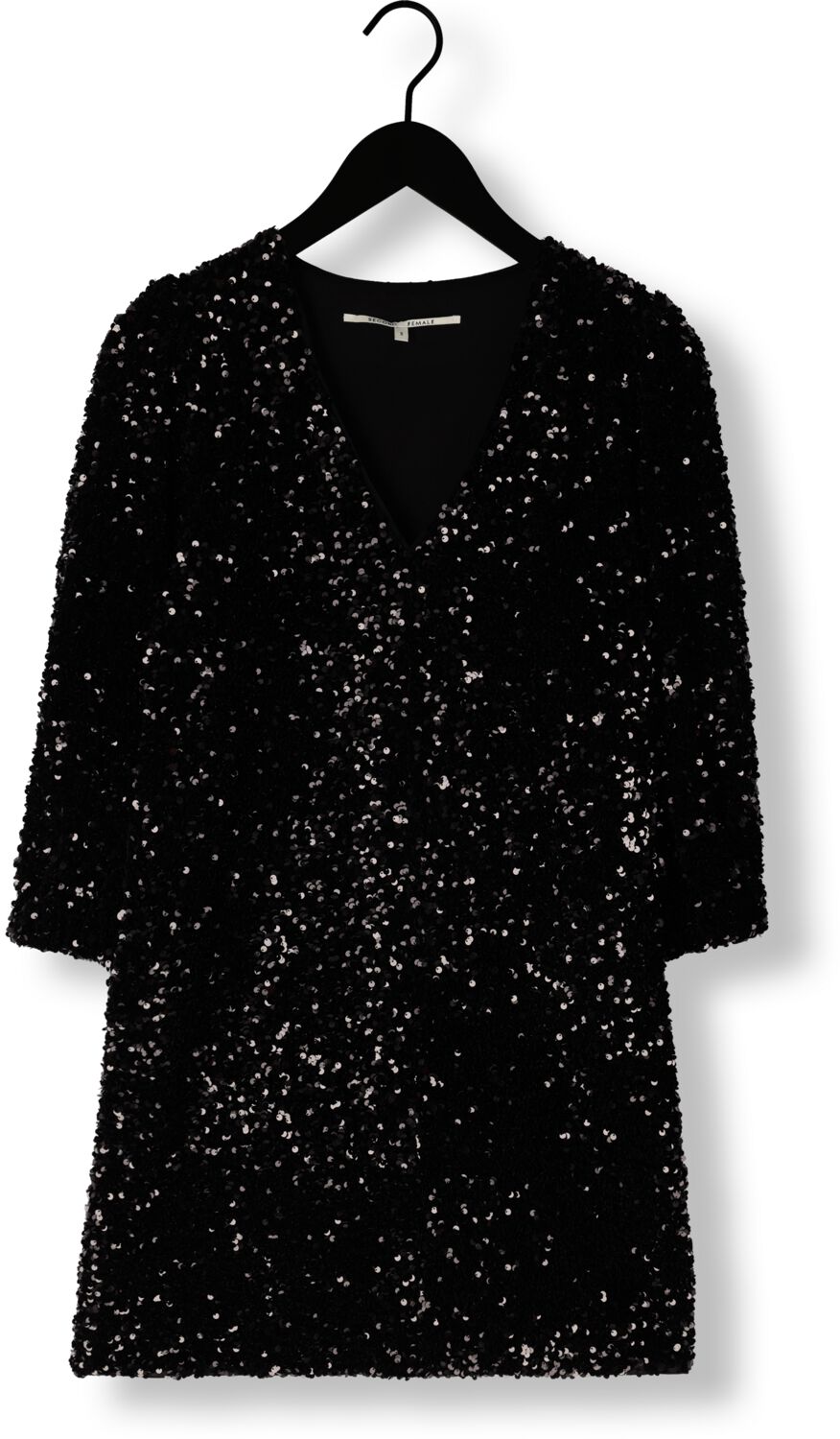 SECOND FEMALE Dames Jurken Winternalia Dress Zwart