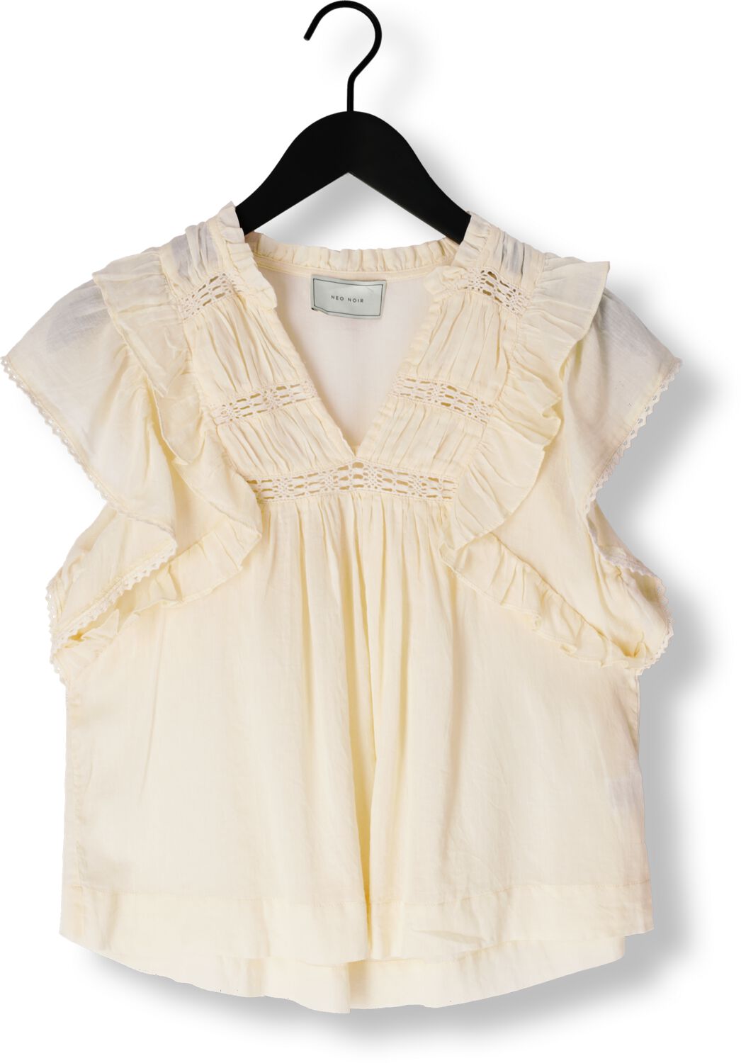 NEO NOIR Dames Blouses Jayla S Voile Top Geel