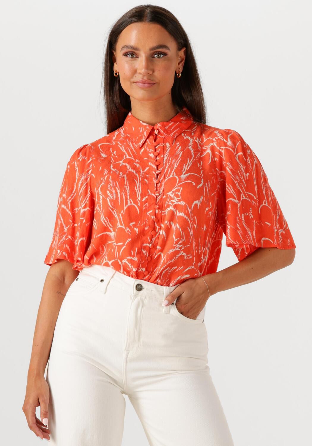 Y.A.S. Dames Blouses Yaslefira Top Oranje