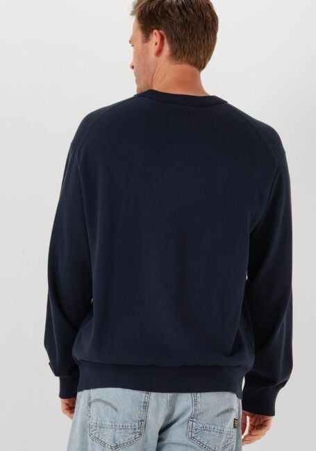 Donkerblauwe CALVIN KLEIN Trui LS EZ CORRON CREWNK SWEATER 12GG - large