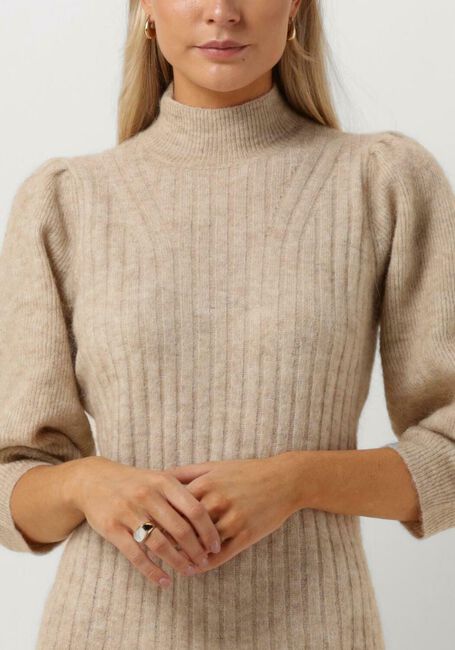 Beige MINUS Mini jurk DITTA KNIT DRESS - large