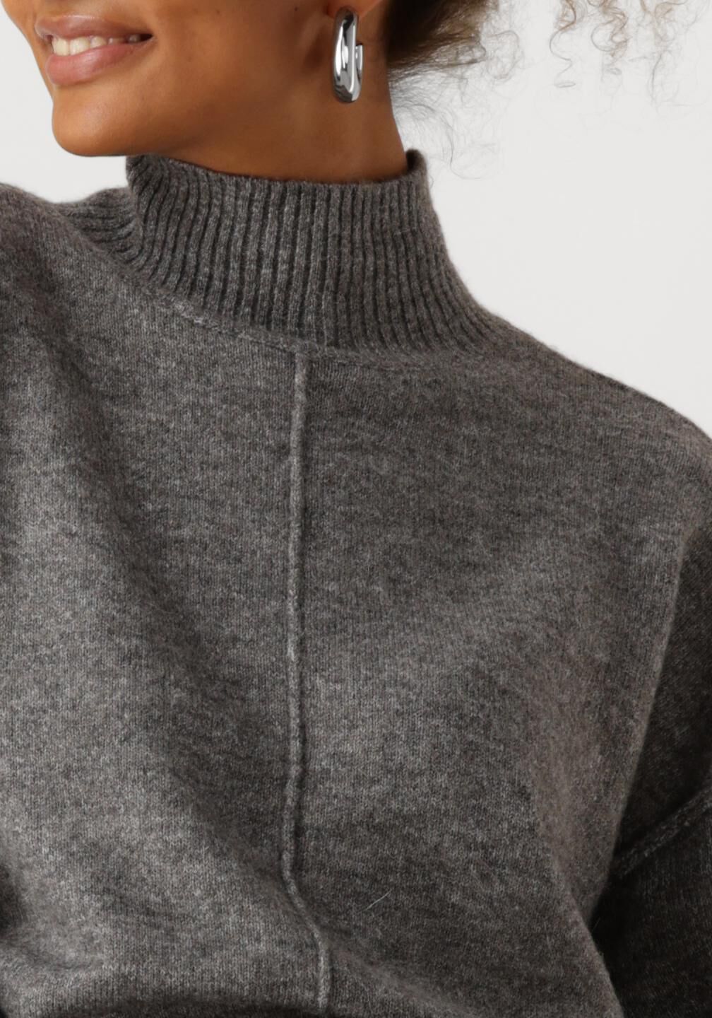 Y.A.S. Dames Truien & Vesten Yasbalis Ls High Neck Knit Grijs